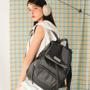 아트박스/마스마룰즈 304 Small nylon draw flap backpack_Dark