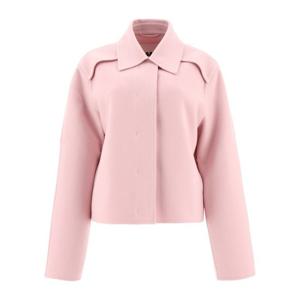 질샌더 크롭 핑크 블루종 재킷 J01BN0107J40035680 PINK