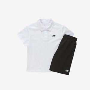 M 뉴발란스키즈트레이닝세트 PQC NK9YF2106U-10 ESSENTIAL_피케 반팔 셋업