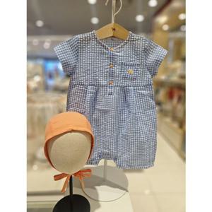 블루독베이비[hu] 25.SS BL)COLOR우주복A 45170-675-08 유아우주복 반팔우주복 보넷세트 여름우주복 선물