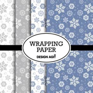 아트박스/디자인아지트 [기성]포장지크리스마스 눈꽃송이