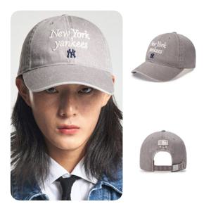 MLB 바시티 레터링 워싱 언스트럭쳐 볼캡 뉴욕양키스 (3ACPVV04N-50GRS)