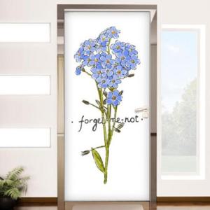 아트박스/꾸밈 pg475-물망초꽃말_현관문시트지