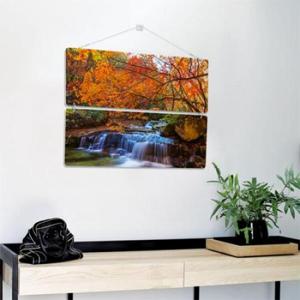 아트박스/꾸밈 nm678-멀티아크릴액자_가을산의폭포(2단대형)