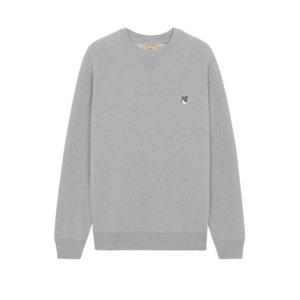 메종 키츠네 그레이 폭스 헤드 패치 클래식 스웨트셔츠 그레이 멜란지 GM00333KM0002