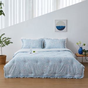 로라애슐리 케이시 60수 아사면 간절기 차렵이불 싱글 (S)