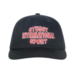 스투시 미드 뎁스 인터네셔널 스포츠 스트랩백 블랙 1311182