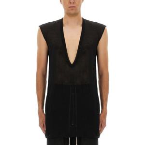 릭오웬스 딜런 딥 브이넥 슬리브리스 티셔츠 RU02E1157 UC09