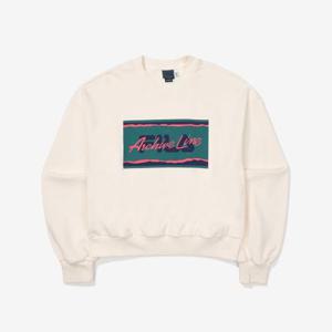 [휠라]아카이브 세미크롭 맨투맨 (FE2POF6101F_CRM)