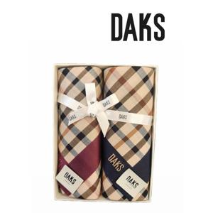 [닥스(손수건)]2매 키본 체크 면대 남녀 손수건 세트 DLI4001(11+71)