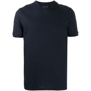 엠포리오 아르마니 남성 네이비 반팔 티셔츠 8N1TL7 1JHWZ0920