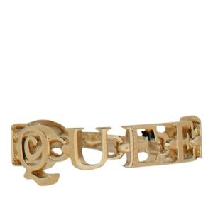 알렉산더맥퀸 골드톤 레터 오픈 밴드 반지 836414 J161G0953