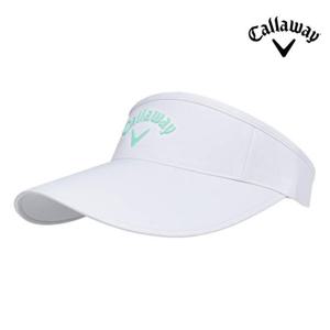 캘러웨이 우먼스 레이저 바이저 여성용 골프모자 화이트/그린