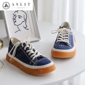 [애슬릿] 오버솔 배색 통굽 여성 스니커즈 운동화