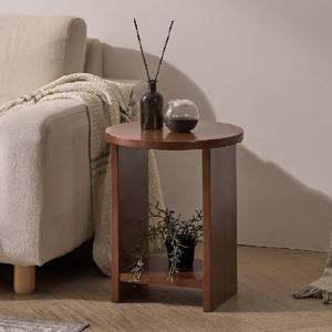 나무뜰 우디 원목 수납 스툴 매거진 침대 협탁 VNM077C