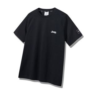 [지프][남여 공용] 지프 클래식핏 스몰로고 반팔 티셔츠 (JQ2TSU092BK)
