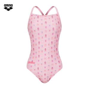 아레나 플라워퍼즐 A5FL1PL44 COR (주머니백 증정) 여성 일반 크로스 스트랩백 원피스 실내수영복