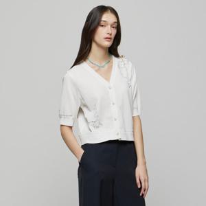 [듀엘]드로잉 엠브로이더리 가디건 (D252KSL037)