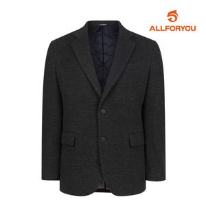 [올포유] 남성 울 캐시미어 블렌드 잔체크 등판 누빔 자켓 AGKKL9111-915_G