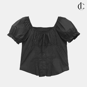엘케이트 여성 스모크밴딩 반팔 블라우스 핀턱 오프숄더 여름블라우스 LFR017