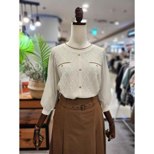 스테파니 세이브존01 시스루 7부소매 니트 A25SW5301