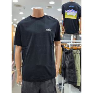[지프]남녀공용 트레블 마운틴 반팔티셔츠(JQ0TSU382_BK)_DG