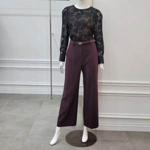 [미니멈]플라워 시스루블라우스 (MXCAWB7190 BK7)_IC