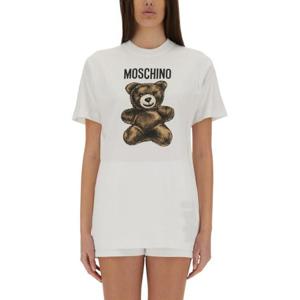 모스키노 반팔 티셔츠 07090541 1001 WHITE