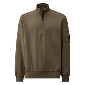 CP컴퍼니 하프 지퍼 렌즈 포켓 스웨트셔츠 19CMSS142A006372R921