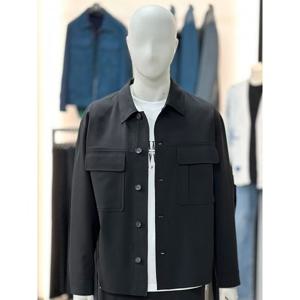 [바쏘옴므]블랙_트러커 오버핏 셋업 자켓 WSY2JF70A