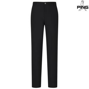 [핑골프][양말증정]남성 백로고 프린트 솔리드 팬츠 111E3PT001_BK