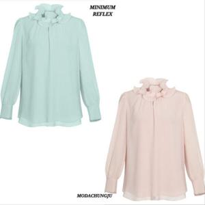 [미니멈]MD 하이 셔링 넥 블라우스  MD MMXCAWB7330_CJ