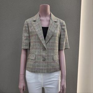 [꼼빠니아]크롭카라넥체크재킷 CADU5-WJK130_IC