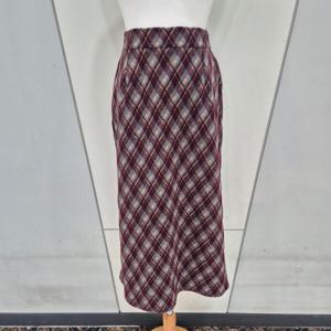 [나인스텝]뒷트임체크스커트  N24NK4403_YS