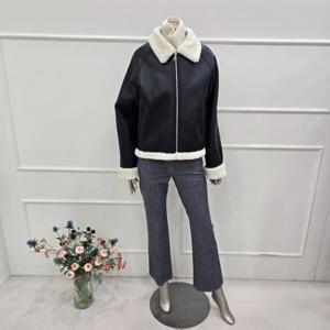 [미니멈]MYDKLJ0810BK 에코퍼 인조 무스탕 점퍼_JK