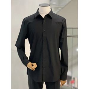 [바쏘옴므]블랙 기본카라 스판 셔츠 WSZ15TD05A_CA