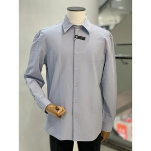 [바쏘옴므]그레이 세미오버핏 데일리 스판 셔츠 WSZ5TT71A_CA