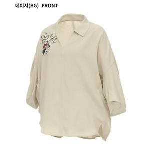 [디즈니골프]여성 백 셔링 오픈카라 반팔 남방 셔츠 (DP2LSH033)