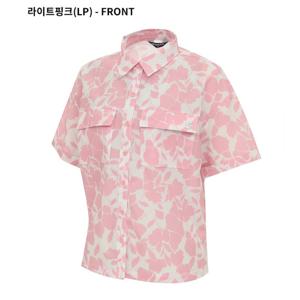 [디즈니골프]여성 플라워 패턴 반팔 남방 셔츠 (SP2LSH031)_US