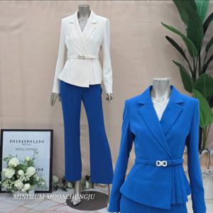 [미니멈]MD 페플럼 플리츠 카라 자켓  MD MMYBAWJ3060_CJ