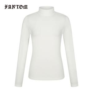 [팬텀] 여성 로고 프린트 약기모 반목 긴팔이너티셔츠