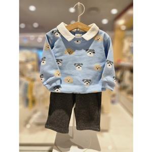 블루독베이비[hu]25.FW가을겨울신상 BL)도기프렌즈상하세트 45A13-610-03 상하복 맨투맨상하복 외출복