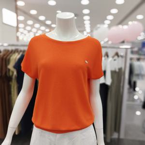 [아니베에프]A56KPO500 라운드넥 캡소매 니트 티셔츠