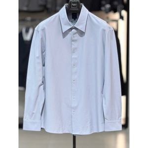 [바쏘옴므]그레이 세미오버핏 스트레치 스판 캐주얼 셔츠 WSZ5TT