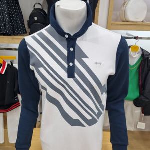 [루이까스텔]남성 망점 프린트 자수 에리 티셔츠3MRTS021X_OD