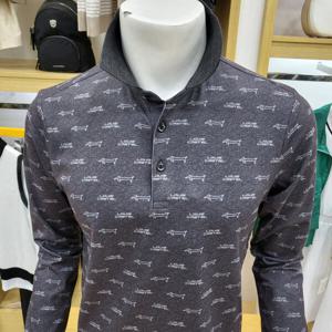 [루이까스텔]남성 전판 강아지 요꼬에리 티셔츠3MRTS041E_OD