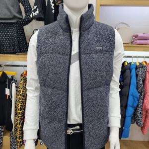 [루이까스텔]남성 풀집업 멜란지 다운조끼3MRVT002N_OD