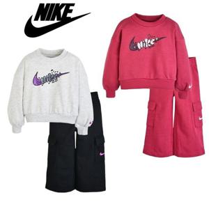 [나이키키즈]베이지 크루맨투맨 카고팬츠 상하세트 A25ST877P