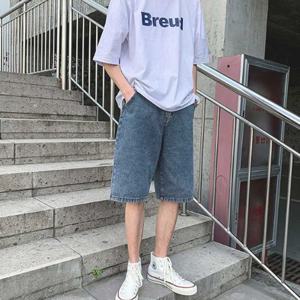 [모로엠]남성 대학생 여름 버뮤다반바지청반바지 ON-JEH-QWEC66F