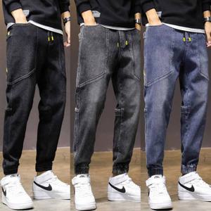 [모로엠]데님조거팬츠 남자 밴딩 테이퍼드 청바지 DMG-PTA-Q4238